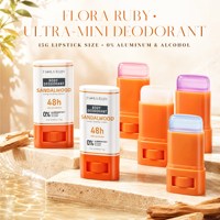 Déodorant corporel en stick sans aluminium, parfumé, format mini rouge à lèvres, contrôle des odeurs, format voyage, vente en gros, OEM, 48H