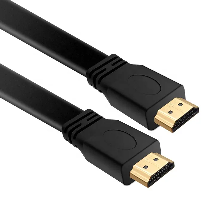 高速HDMIスリムケーブルカラフルなフラット4KHDMIオス-オスフラットHDMI2.0ケーブルLEDLCDTVモニター用