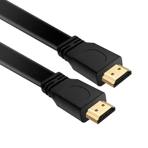 כבל דק HDMI במהירות גבוהה צבעוני שטוח 4K HDMI זכר לזכר שטוח כבל HDMI 2.0 עבור צג טלוויזיה LED LCD