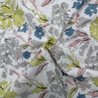Hochwertiger 100% Baumwollstoff, gewebt, einfarbig gefärbt, Aquarell-Violett, niedrige Mindestbestellmenge, individuelle Farbe, Damenkleider, Hemden, Urlaub, Freizeitkleidung
