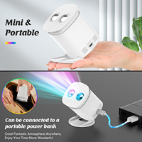 Mini projecteur de nébuleuse LED veilleuse lampe galaxie de poche télécommande mode veille automatique pour le cadeau d'un ami de cinéma maison