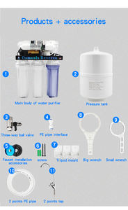 เครื่องฟอกระบบไฟฟ้าในบ้าน/โรงแรมเครื่องทำความสะอาดด้วยตนเองระบบออสโมซิสแบบย้อนกลับ - Product Image 3