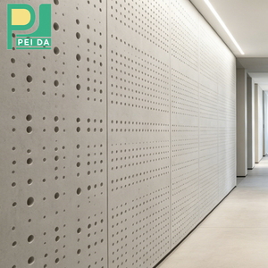 Panel Acústico de Yeso Perforado Comercial, Aislamiento Acústico, Panel de Yeso Perforado <span class=keywords><strong>para</strong></span> Proyectos de Techos y Paredes de Edificios de Oficinas - Product Image 3