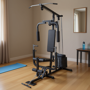 Sistema de Gimnasio en Casa, Máquina de Fitness Multiusos de Acero Negro para Entrenamiento en Casa - Product Image 2