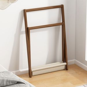Porte-chapeaux et porte-manteaux autoportant en bois de chêne massif rustique antidérapant à grande capacité en gros - Product Image 3