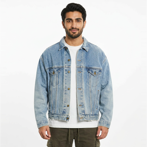 Best Trending <b>Men's</b> Denim <b>Jacket</b> in New Style <b>Long</b> Breathable Stand Collar Winter <b>Jacket</b> at Low Price - Product Image 1
