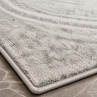 Tapis super doux en peluche grise dégradée, tapis moderne à poils longs, antidérapant, confortable pour chambre et salon, sur mesure