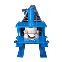 Machine de formage de rouleaux de gouttières en acier avec certification CE pour la production de systèmes de drainage de bâtiments en structure métallique, tailles personnalisées