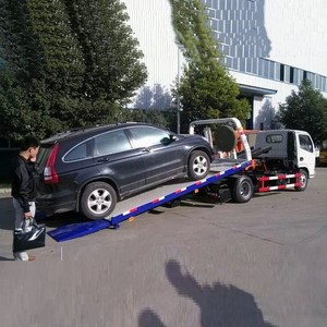 Camion de dépannage à plateau plat de petite taille, <span class=keywords><strong>prix</strong></span> bas, 4x2, 3 tonnes, 5 tonnes, pour le transport de deux voitures - Product Image 6