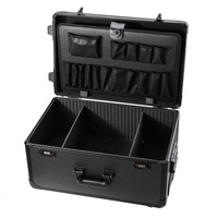 Flight Case en Aluminium Empilable, Boîte à Outils en Aluminium avec Mousse Personnalisée, Logo Personnalisé, Diverses Dimensions Disponibles