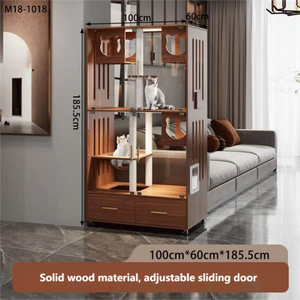 Maison pour chat d'extérieur en bois massif de luxe extra large et moderne avec un design durable, espace libre et motif animal - Product Image 3