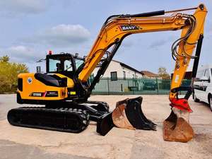 รถขุดตีนตะขาบ SANY SY80U มือสอง ปี 2022 ใช้งานน้อย รถขุดดิน ระบบเต็มรูปแบบ พร้อมมอเตอร์ปั๊ม Kawasaki เกียร์ครบชุด ขาย - Product Image 4