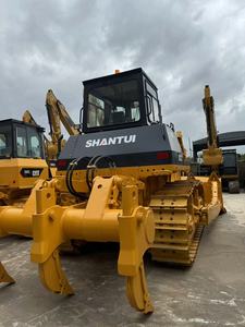 Bulldozer retroexcavadora de orugas SHANTUI SD32 SD22 usada certificada con motor Cummins 2018-2022, capacidad de planchado de 7.5m, 70HP, caja de cambios de 32T - Product Image 2