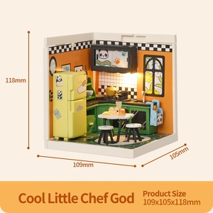 Iecreate เชฟจิ๋วสุดเจ๋งเฟอร์นิเจอร์ขนาดเล็ก DIY ของเล่นเพื่อการศึกษาของเล่นโมเดลพลาสติกสำหรับเป็นของขวัญวันเกิดของเด็กๆ - Product Image 5