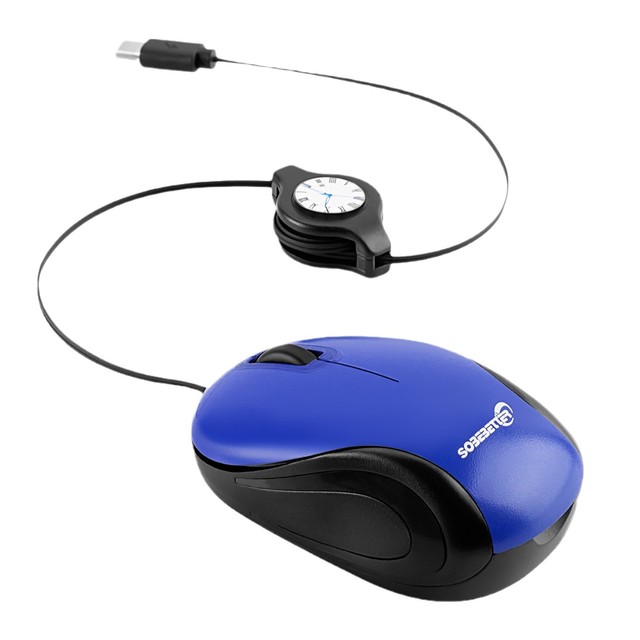 Optical Mini USB-C Wired Mouse for Laptop Mobile Phone & Tablet with 3 Buttons and Ergonomic Design