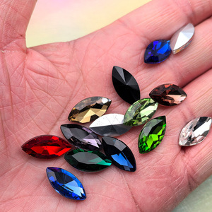 Diamante ojo de caballo, cristal de vidrio de forma irregular, funda para teléfono DIY, accesorios de belleza y vestimenta, incrustación de diamantes - Product Image 3