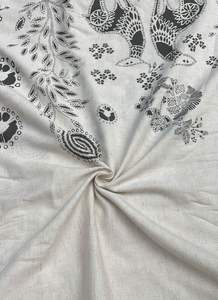 Tissu en coton Khadi imprimé, écologique, tissé à la main, doux, respirant, textile indien pour robes d'été et vêtements élégants - Product Image 2