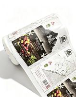 Étiquette personnalisée avec votre logo, autocollant personnalisé, étiquette d'emballage, rouleau d'étiquettes pour bouteilles, étiquette de café personnalisée imperméable pour l'emballage