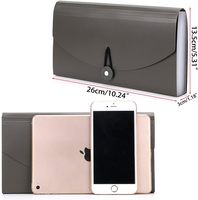 Organiseur de dossiers accordéon A4 de qualité industrielle, classeur extensible pour chèques et factures, 13 pochettes, étiquettes pour factures, papeterie de bureau, porte-documents