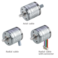 S16 miniatur mikro 2/3/4mm, resolusi Encoder optik poros padat 160-11520ppr TTL HTL Output IP50 perlindungan 5V untuk