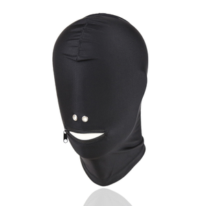 Masque <span class=keywords><strong>cagoule</strong></span> <span class=keywords><strong>sexy</strong></span> noir intégral en spandex élastique respirant pour Halloween, cosplay et déguisement - Product Image 6