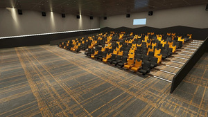 Tapis d'usine étoile mur à mur <span class=keywords><strong>cinéma</strong></span> moderne coloré théâtre tache et résistant au feu coupe Pile Nylon imprimé tapis - Product Image 6
