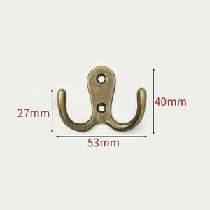 Crochets muraux en alliage de zinc, argent bronze, crochet simple pour armoire, penderie, manteau, cuisine, salle de bain, porte - Product Image 2