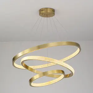 Plafonnier led suspendu circulaire en acrylique, design post-moderne, produit de luxe, éclairage d'intérieur, luminaire décoratif de plafond, idéal pour un couloir ou un projecteur