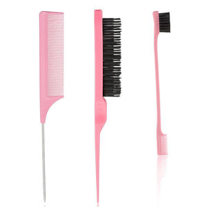 Cepillo de Peinado Rosa con Forma de Paleta, Cepillo para el Cabello de Doble Uso, Herramienta de Peluquería para el Hogar y Salón - Product Image 1
