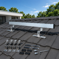 Kit de fixation de panneaux solaires Levin Power pour toits métalliques à pente standard, toits en tuiles ou en bardeaux à pente inclinée ou plate