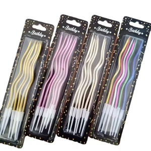 Meilleur prix de gros, bougies d'anniversaire en spirale très vendues, fournisseur de bougies pour gâteaux - Product Image 5