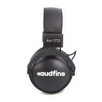 Casque de jeu Audfine AH1772 avec micro, haut-parleurs néodyme de 50 mm, isolation phonique, casque filaire supra-auriculaire pour PC de jeu