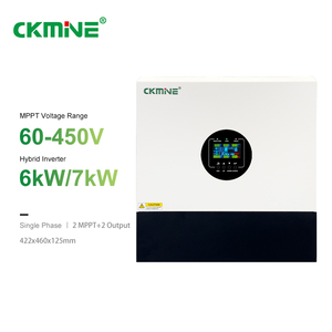 ODM OEM Onduleur Solaire Hybride 7kW Double Sortie MPPT Entrée <span class=keywords><strong>PV</strong></span> 8000W 48V 230V Monophasé WIFI pour Système de Stockage d'Énergie Domestique - Product Image 1