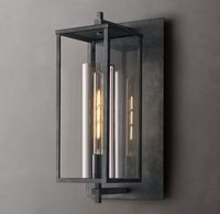 Applique murale postmoderne personnalisée Yihao, style américain, en cuivre, avec ampoule E26, en fer et verre, pour décoration intérieure de luxe