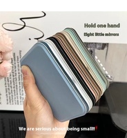 Miroir de beauté miniature en gros, miroir personnalisé avec logo, miroir cosmétique pliable à main, accessoires et outils de maquillage