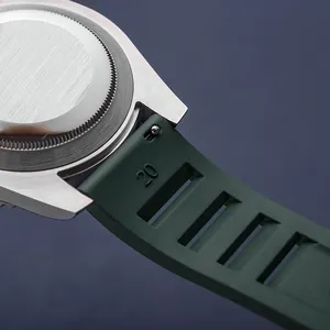 Pulseira de borracha de liberação rápida de alto desempenho 20mm 22mm, ideal para Blanpain Xswatch Five Ocean FKM, pulseira de borracha para relógio