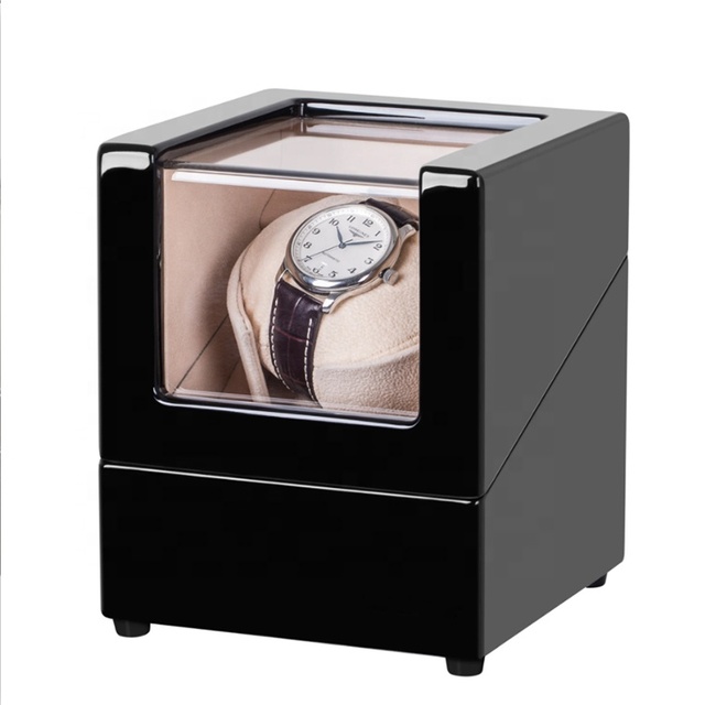 Watch Winder Safe Box Cabinet Case for Mechanical Watches, Luxury Automatic Vault Storage with Motor, Slots Holder for Watches