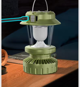 Ventilateur solaire, lanterne de camping rechargeable, lumière ambiante multifonctionnelle portable pour la maison et l'extérieur - Product Image 5