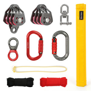 Sistema de poleas Xinda 6:1, polipasto manual de cadena de acero amarillo para equipos de elevación en edificios altos - Product Image 5