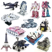 Spikong Model KM DIY Mainan Puzzle Logam 3D Kit Kurang dari 50 Potong Usia 14+ Grosir Drop Shipping