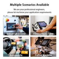 Écran tactile en verre Transparent anti-éblouissement de 5 "I2C FT5316 contrôleur projet écran tactile capacitif pour Machine à café