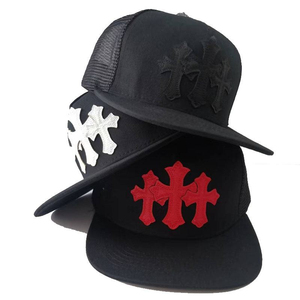 Casquette de baseball unisexe brodée style hip-hop avec visière plate et filet respirant – Tendance et élégante - Product Image 1
