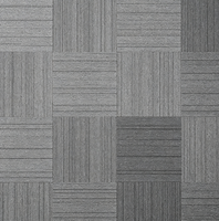 Dalles de moquette modulaires pour bureau 66x66, en fil mélangé/nylon, avec support PVC/non-tissé, insonorisantes, résistantes aux taches, usage commercial