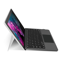 Clavier folio sans fil rétroéclairé avec pavé tactile, clavier portable rechargeable pour tablette Microsoft Surface Go 4 3 2 Windows