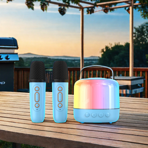 Haut-parleur complet en promotion avec éclairage RGB, double microphone, mode karaoké professionnel et réglage du volume élevé - Product Image 1