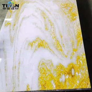 Placas Couleur Marbre Type SPC Panneau Intérieur Pvc Marmol Pvc Marbre Feuille Panneau Mural Noir Or Marbrure Pvc Pour Mur - Product Image 5