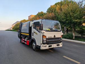 Camión de Basura <span class=keywords><strong>Compactador</strong></span> Huili de 7cbm, 4x2, Nuevo, <span class=keywords><strong>Manual</strong></span>, Diésel, Multifuncional, Transporte Urbano, Emisión Euro 5, 1-5T - Product Image 2
