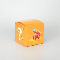 Boîte mystère personnalisée avec logo imprimé en quadrichromie, cube en carton coloré, petite boîte pliable en papier, jouets, jeux, cadeaux pour supermarché