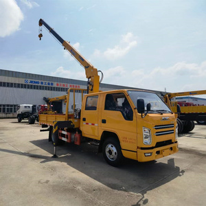 JMC mini pequeño 2ton 3.2ton <span class=keywords><strong>crew</strong></span> CAB grúa montada en camión control remoto inalámbrico 6 asientos manipulador de camión - Product Image 3