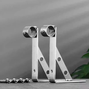 Leves Stainless Steel Clothes <b>Drying</b> <b>Rack</b> Triangular Foldable Support Frame For Balcony Wall Mounting - Product Image 3